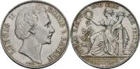 Vereinstaler, München, auf den Sieg 1871 Bayern Ludwig II., 1864-1886 fast vz, min. berieben