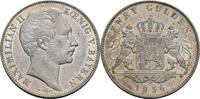 Doppelgulden, München 1856 Bayern Maximilian II., 1848-1864 fast vz/vz, winz. Kratzer