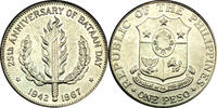 Philippinen 1 Peso 25 th Anniversary of Bataan Day -