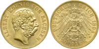 Kaiserreich Sachsen 20 Mark König Albert