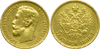 Russland 5 Rubel Nikolaus II.