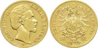 Kaiserreich Bayern 10 Mark König Ludwig II.