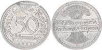 Weimarer Republik 50 Pfennig Verprägung / Fehlprägung -