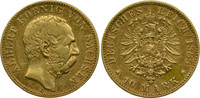 Deutschland Sachsen 10 Mark König Albert