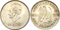 Weimarer Republik 3 Mark 1932 D Joann Wolfg. von Goethe vz+ 79,00 EUR  zzgl. 4,00 EUR Versand