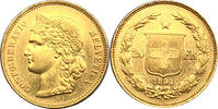 Schweiz Helvetia 20 Franken 1894 B vz