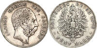 Kaiserreich Sachsen 5 Mark 1875 E König Albert s-ss 55,00 EUR  zzgl. 4,00 EUR Versand
