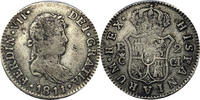 Spanien 2 Reales König Ferdinand VII -