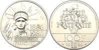 Frankreich 100 Francs Piedfort Freicheitsstatue -