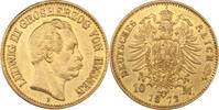 J.213 Grosherzog Ludwig III 10 Mark 1872 A vz/f.vz