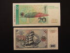 BRD 10 + 20 Mark 1980 + 1993 kfr.