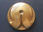 Frankreich Gussmedaille AND THEY WANDERED o.J. Ovale Medaille, 165gramm vzgl