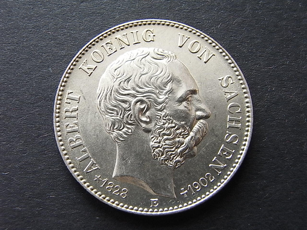 Sachsen 1902 Albert 18731902, Auf seinen Tod fstgl