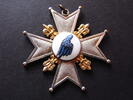 Weimaer Republik Medaille St. Seb. Jäger Corps Düsseldorf versilbert emailliert -