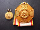 Lippe Kriegs - Ehrenmedaille + Miniatur am Band -