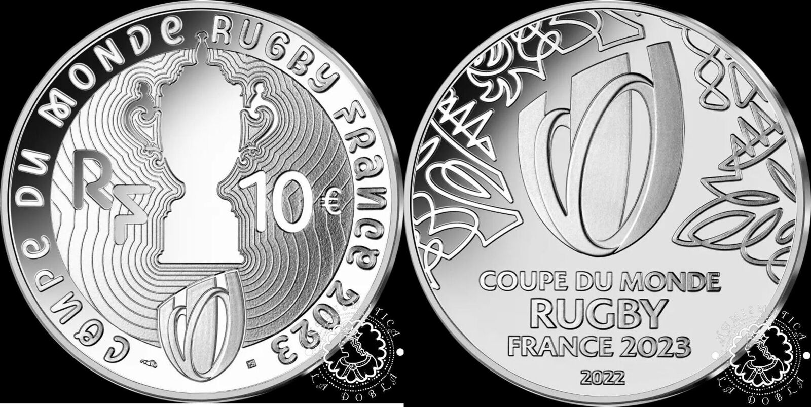 FRANCE 10 EUROS 2022 Rugby World Cup Proof MA-Shops