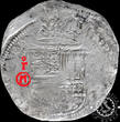 SPAIN 8 Reales 1582 – 1592 Philip II - Toledo M VF20
