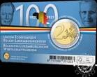 BELGIUM COIN CARD 2 EUROS 2021 Unión Económica Bélgica - Luxemburgo BU