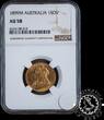 AUSTRALIA 1899M Sovereign - Queen Victoria - Melbourne - NGC AU 58