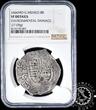 Spain / Mexico 1666 8 REALES – Carlos II – MÉXICO G NGC VF Details