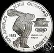 United States 2 x 1 DOLLAR 1983-1984 2x SILVER DOLLAR – Los Angeles Olympic Games Proof