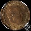 Spain 1963 *64 1 PESETA – Franco NGC MS 64
