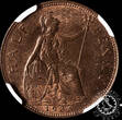 Great Britain 1936 1/2 PENNY – London NGC MS 64 BN