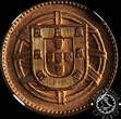 PORTUGAL 1921 1 CENTAVO – Lisbon NGC MS 64 RB