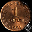 PORTUGAL 1921 1 CENTAVO – Lisbon NGC MS 64 RB
