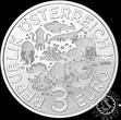 Austria 2025 3 EURO – Leuchtkalmar – UNC
