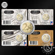 France 2025 4x 2 Euro – Official Coincard BU – Louvre –