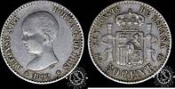 SPAIN 50 CÉNTIMOS Alfonso XIII PG M -