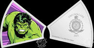 Niue 2 DOLLARS Silver Proof Oz – Marvel Avengers 60th Anniversary – Hulk -