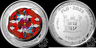 Fiji 1 DOLLAR Colored Silver Ounce Case – Koi Fish -