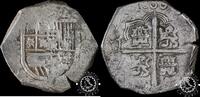 Spain 8 REALES 8 REALES – Felipe III – SEVILLA B – Very Rare -