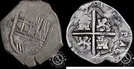 Spain 8 REALES 8 REALES – Felipe III – SEVILLA B – Very Rare -