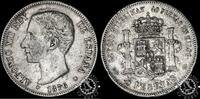 Spain 5 PESETAS 5 PESETAS – Alfonso XII – DE M -