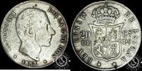 Spain / Philippines 20 CENTAVOS de PESO 20 CENTAVOS de PESO – Alfonso XII – MANILA - Overdate -