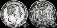Spain / Philippines 50 CENTAVOS de PESO 50 CENTAVOS de PESO – Alfonso XII – MANILA -