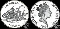 Cook Islands 5 DOLLARS 5 DOLLARS – Archimedes 1850 -