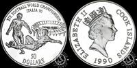 Cook Islands 50 DOLLARS 50 DOLLARS – XIV World Cup Italia '90 -