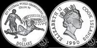 Cook Islands 50 DOLLARS 50 DOLLARS – XIV World Cup Italia '90 -