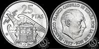Spain 25 PESETAS 25 PESETAS – Franco – Madrid -