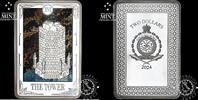 Niue 2 DOLLARS – 1 Silver Ounce – Tarot Cards – THE TOWER – -