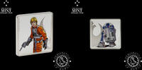 Niue MEDAL – 1 Silver Ounce – STAR WARS – Luke Skywalker & R2D2 – -