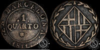 Spain 1 QUARTO 1 QUARTO – Napoleonic Occupation – Barcelona -