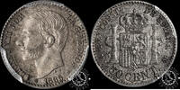 Spain 50 CÉNTIMOS 50 CÉNTIMOS – Alfonso XII – MS M – -