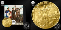 France 50 EURO 1/4 Gold Ounce – V-E Day – French Soldier – -