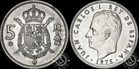 Spain 5 PESETAS 5 PESETAS – Juan Carlos I – 90º Rotated Reverse Die – -