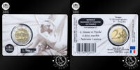 France 2 EURO 2 Euro – Official Coincard BU – Louvre – Eros and Psyche -